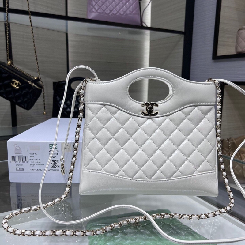 Ch*el top handle bags